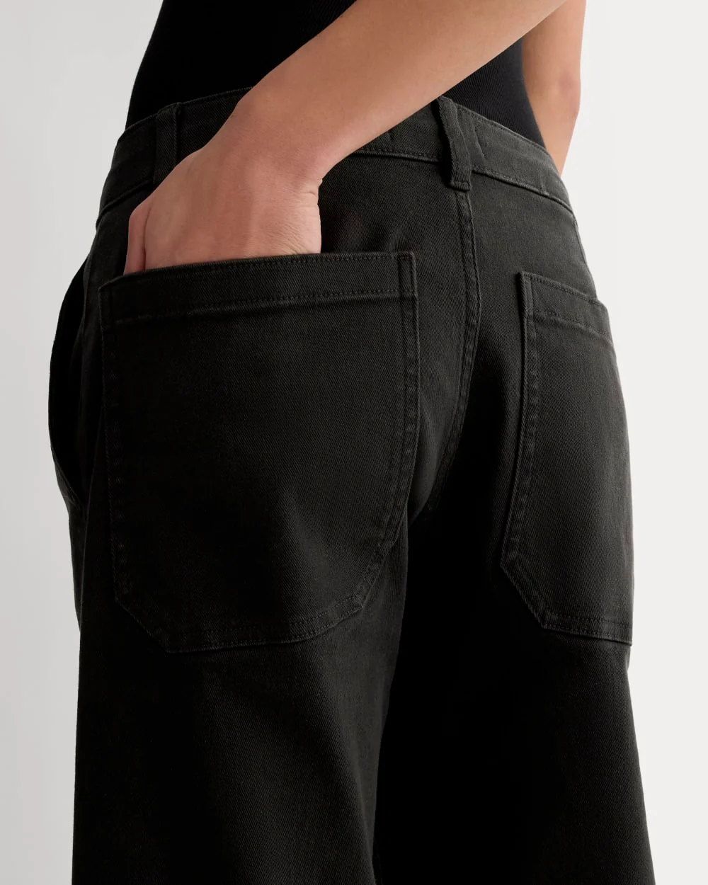 The Utility Straight-Leg Pant | Black | 26.5" Inseam - Image 5