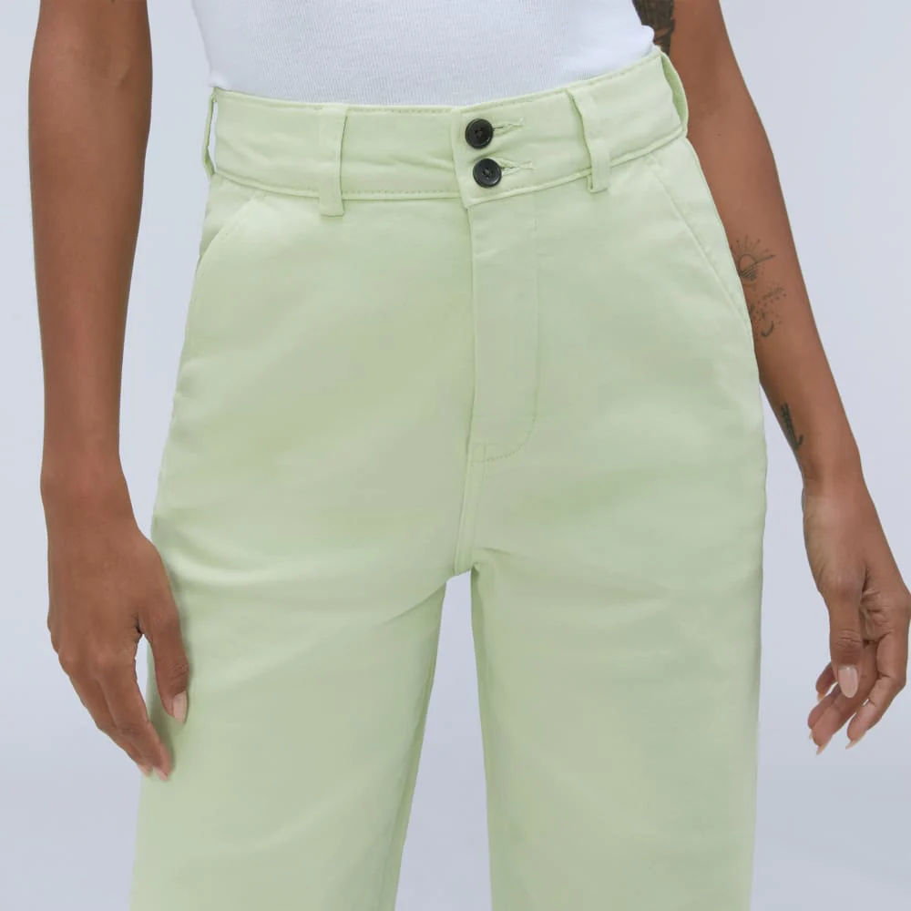 The Organic Wide-Leg Pant | Seafoam Green - Image 4
