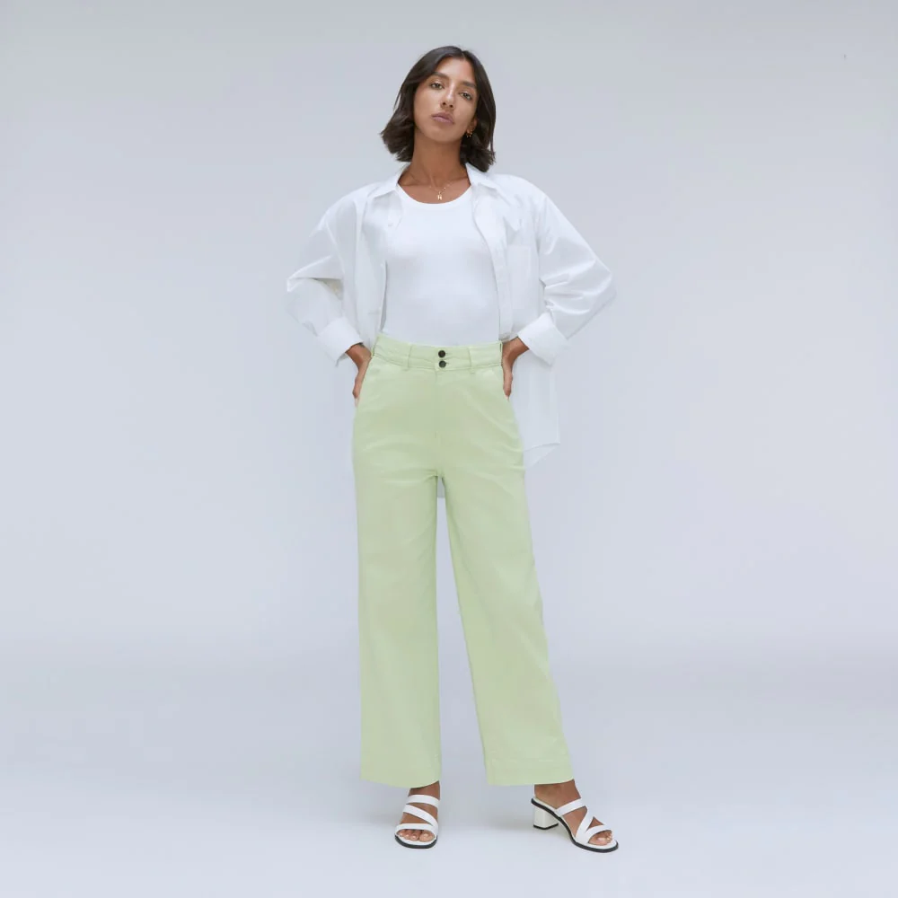 The Organic Wide-Leg Pant | Seafoam Green - Image 6