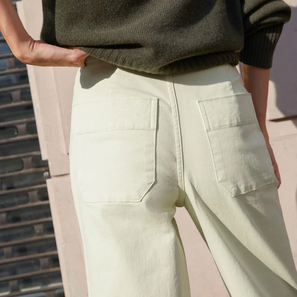 The Organic Wide-Leg Pant | Seafoam Green - Image 8
