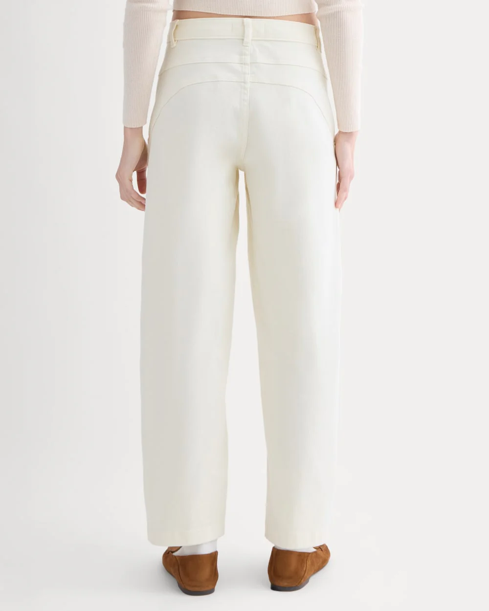 Double-Stitch Barrel Pant | Bone - Image 5