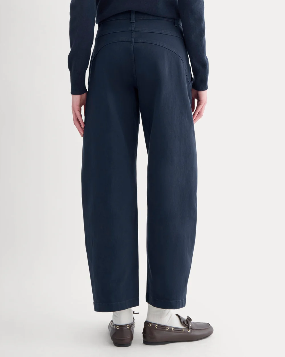 Double-Stitch Barrel Pant | Navy - Image 5