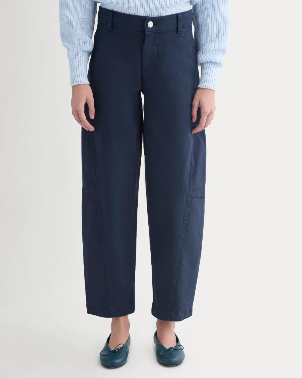 Twisted Seam Barrel Pant | Navy - Image 4