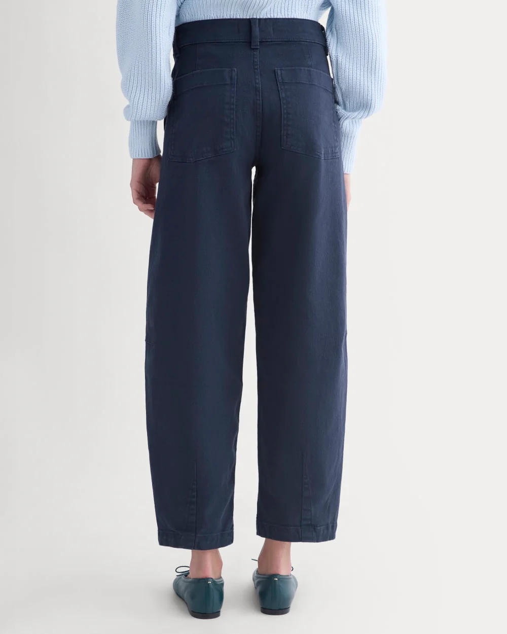 Twisted Seam Barrel Pant | Navy - Image 5