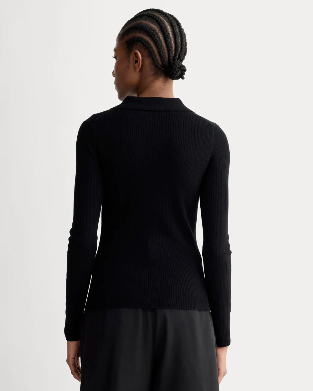 The Polo in Ultrasoft Merino | Black - Image 5