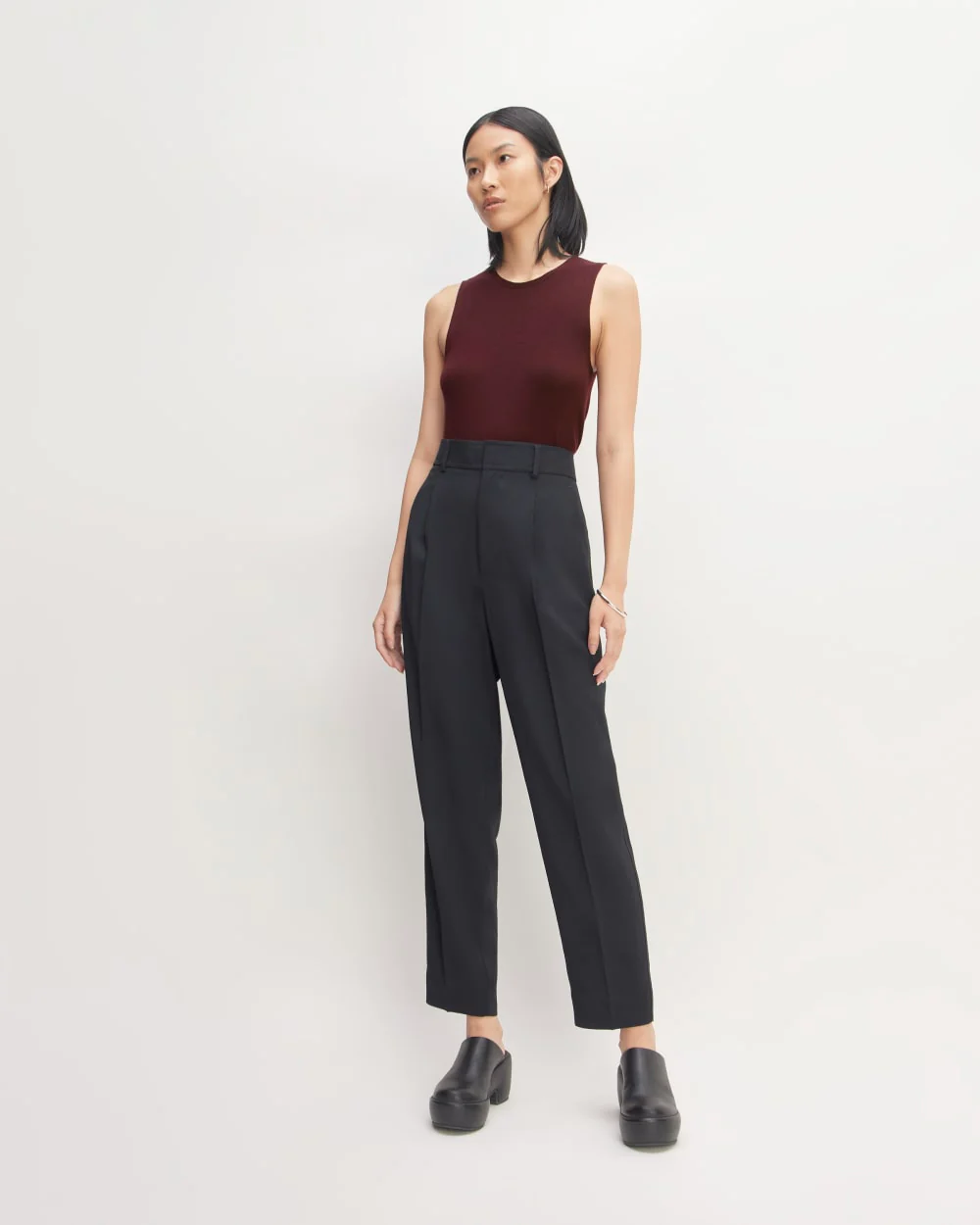 The Tank in Ultrasoft Merino | Burgundy - Image 3