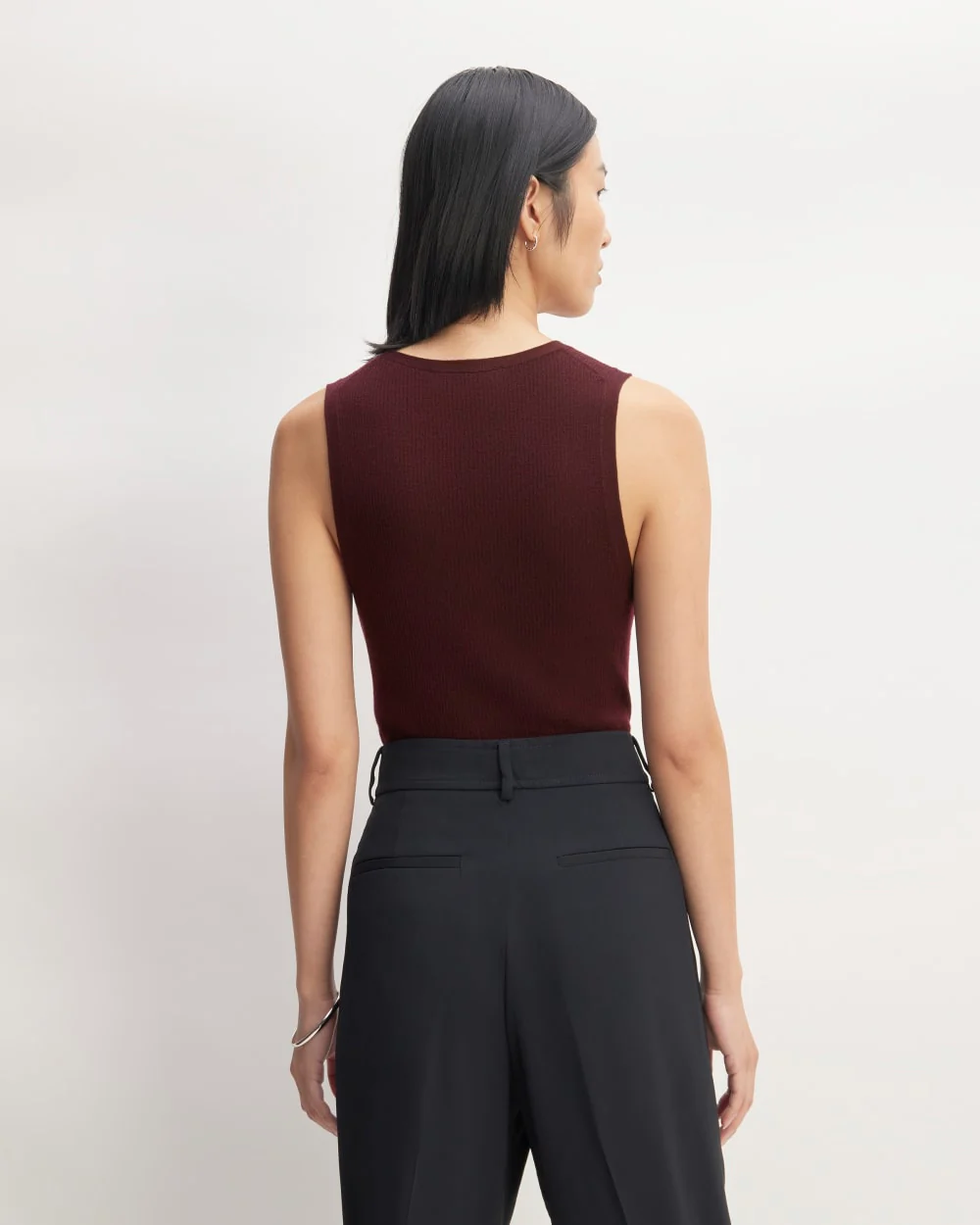 The Tank in Ultrasoft Merino | Burgundy - Image 6