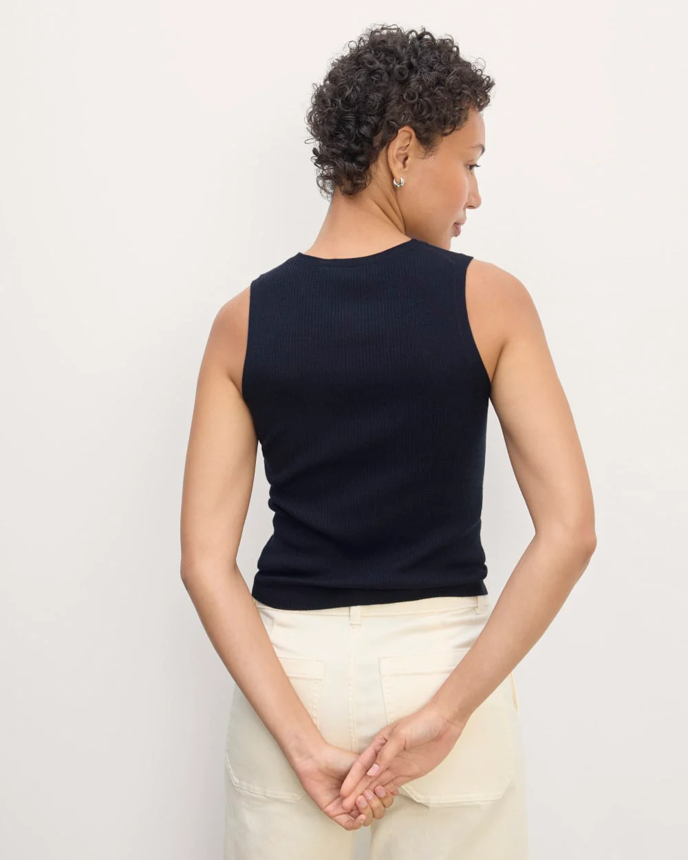 The Tank in Ultrasoft Merino | Navy - Image 6