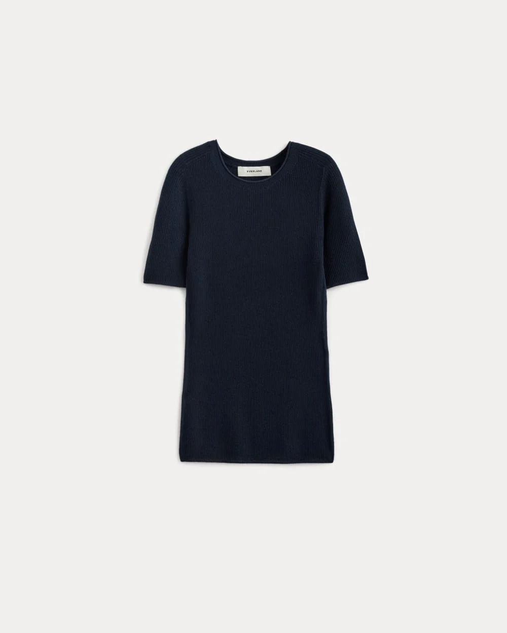 The Sweater Tee in Ultrasoft Merino | Navy - Image 2