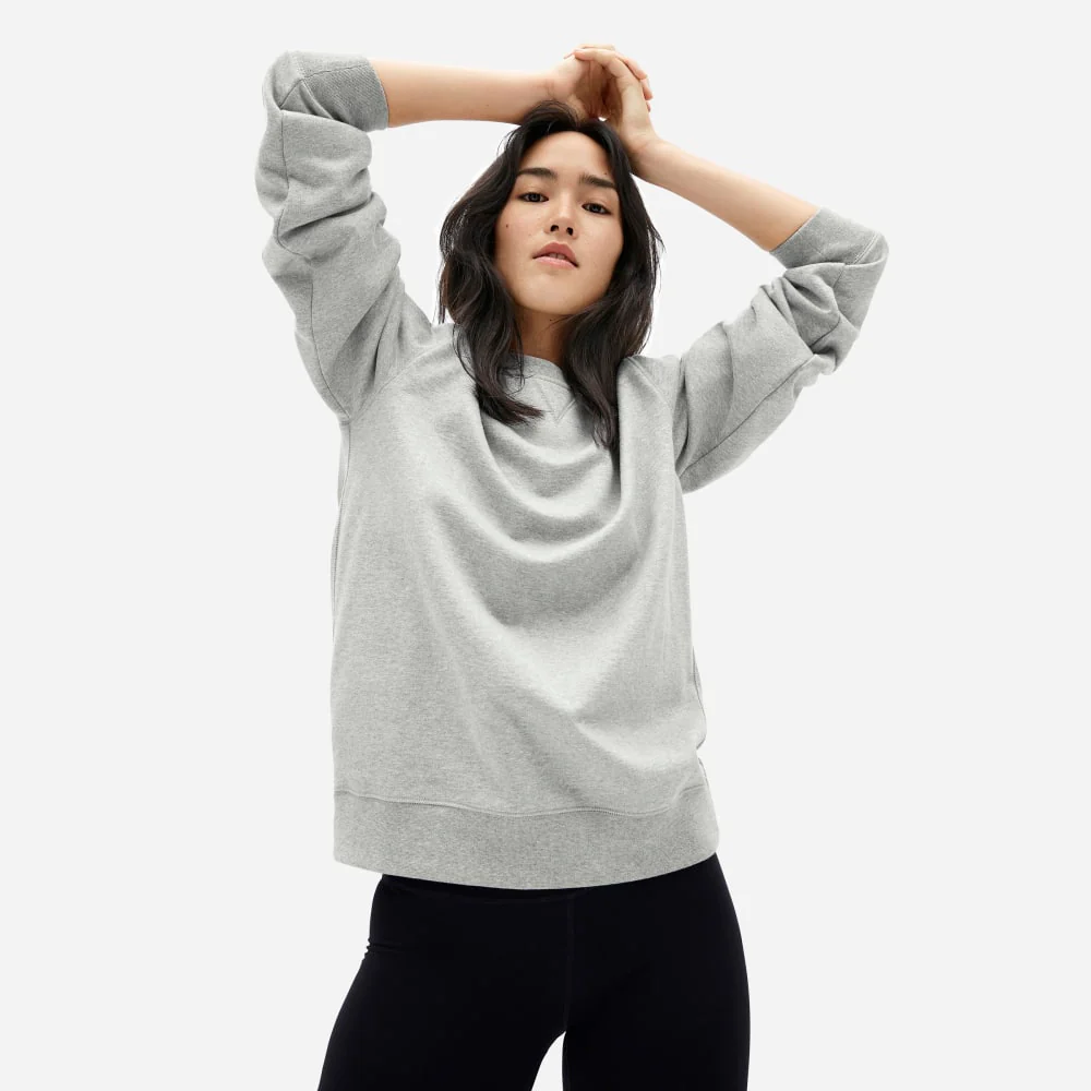 The Unisex French Terry Crew | Heathered Grey - Image 2