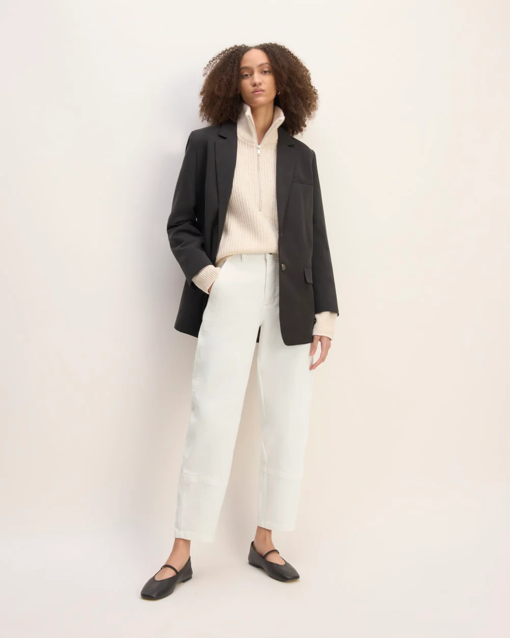 The Utility Barrel Pant | Bone | Regular
