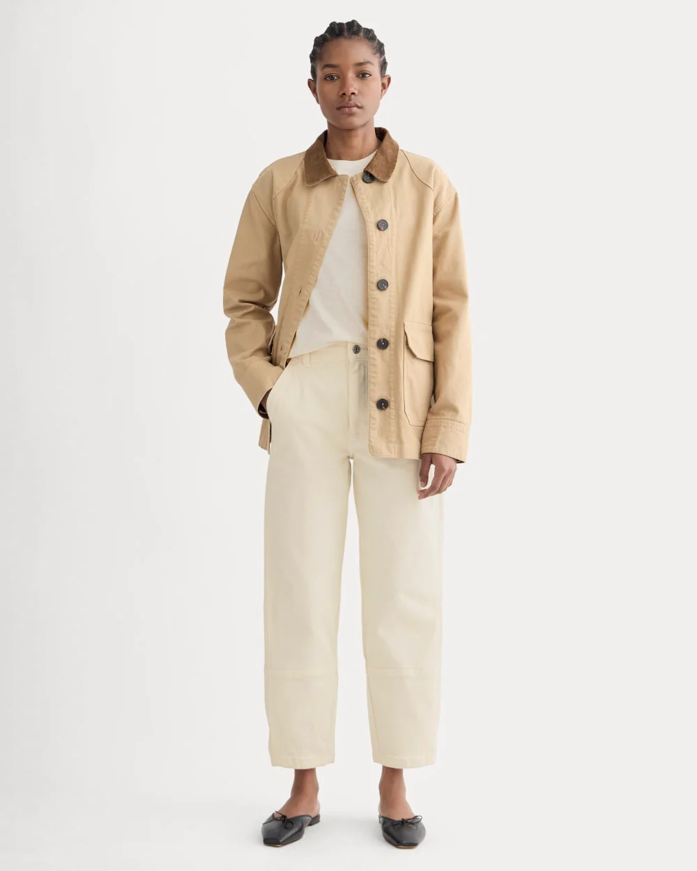 The Utility Barrel Pant | Bone | Regular