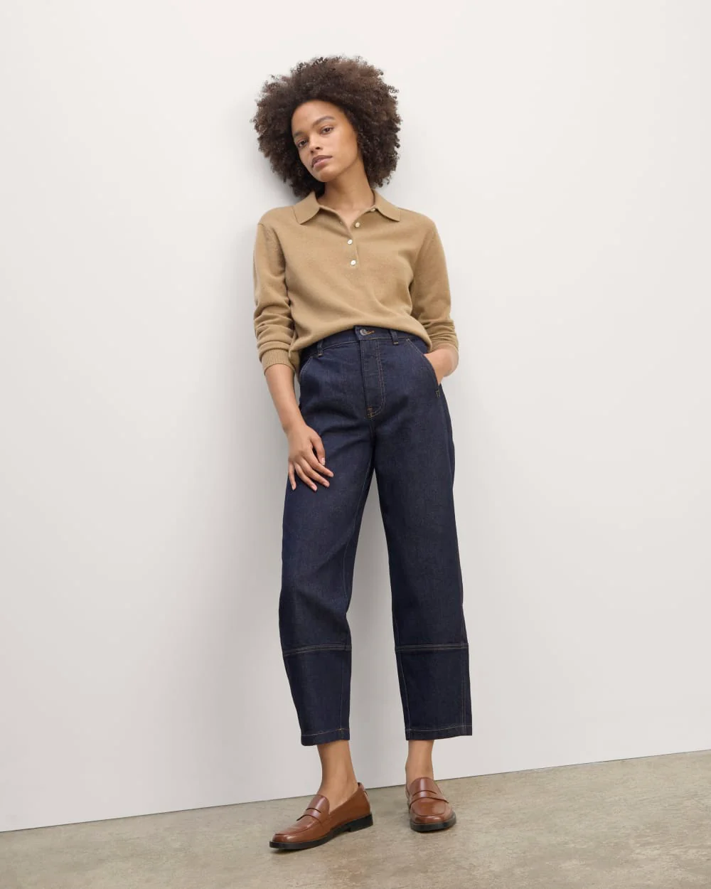 The Utility Barrel Jean | Pure Blue | Regular