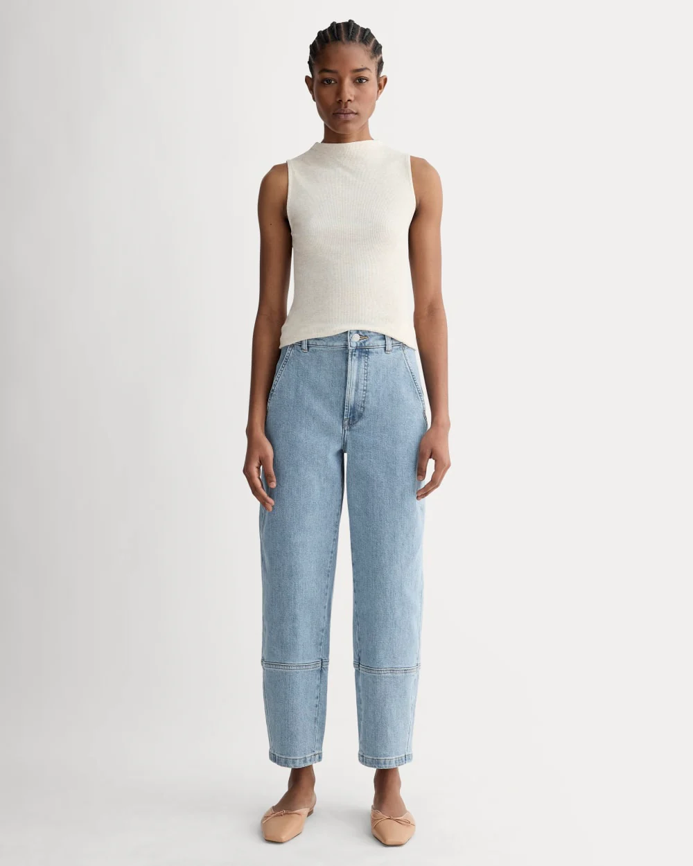 The Utility Barrel Jean | Light Indigo | Regular