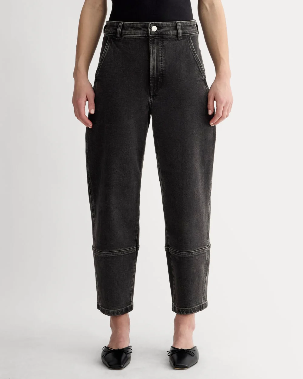 The Utility Barrel Pant | Washed Black | Regular - Image 3
