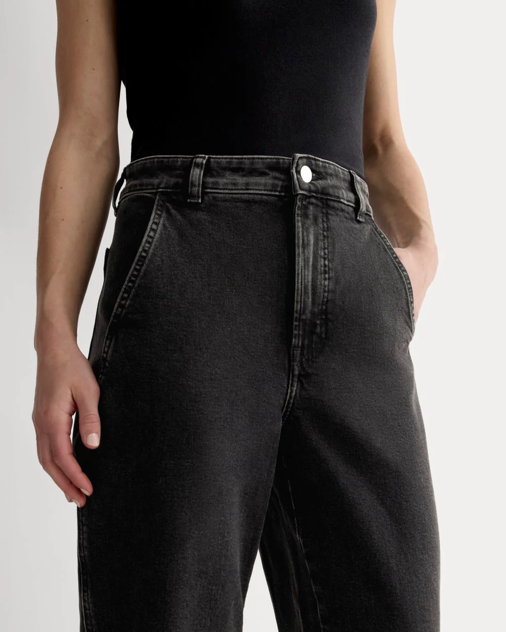 The Utility Barrel Pant | Washed Black | Regular - Image 5