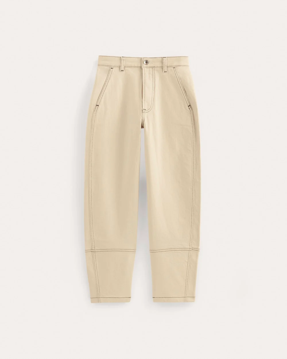 The Utility Barrel Pant | Ecru | Regular - Image 2