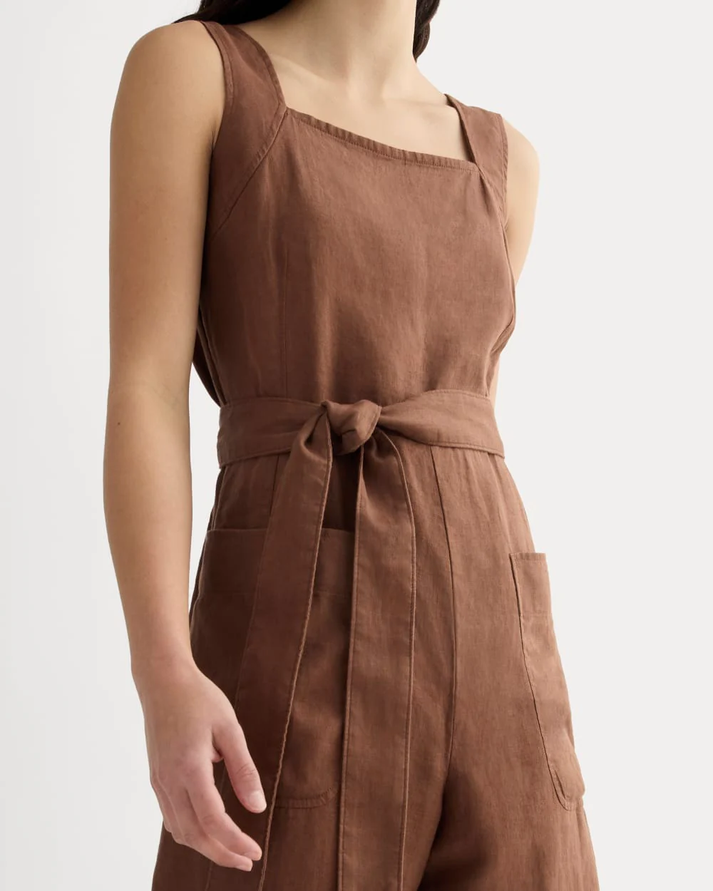 The Utility Coverall in Linen | Cedarwood - Image 3