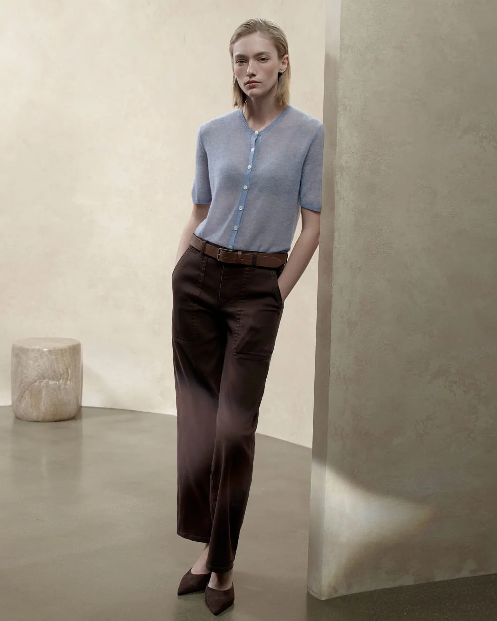 Utility Column Pant | Dark Chocolate - Image 7