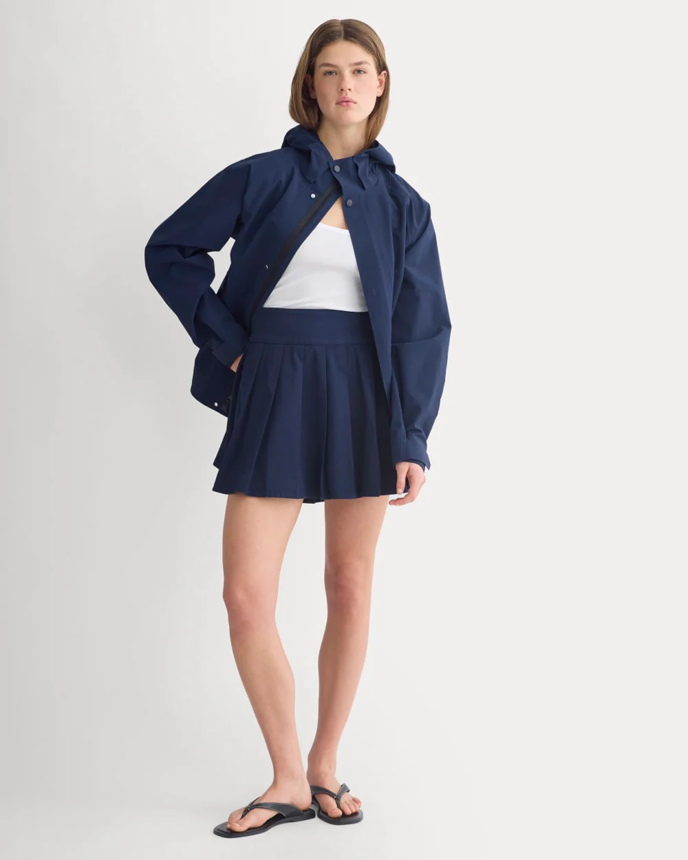 Utility Pleated Mini Skirt | Navy - Image 4
