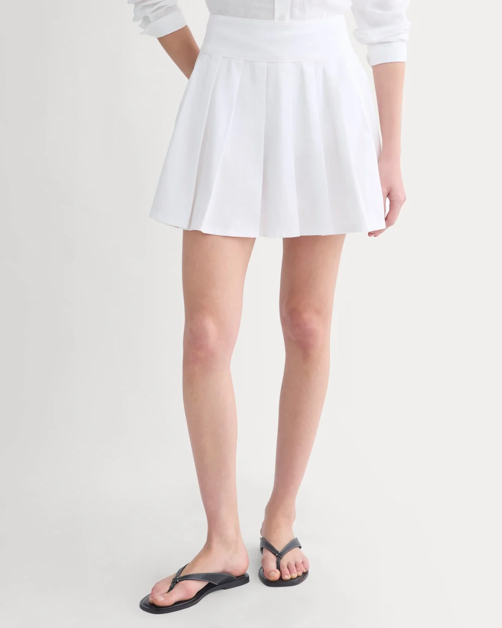 Utility Pleated Mini Skirt | White - Image 5