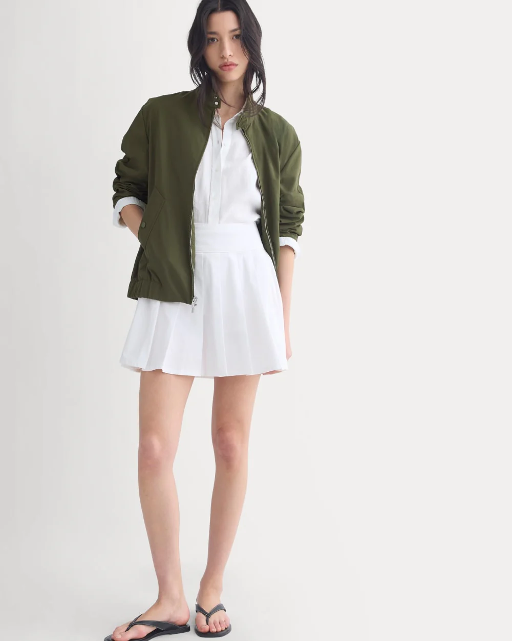 Utility Pleated Mini Skirt | White - Image 6