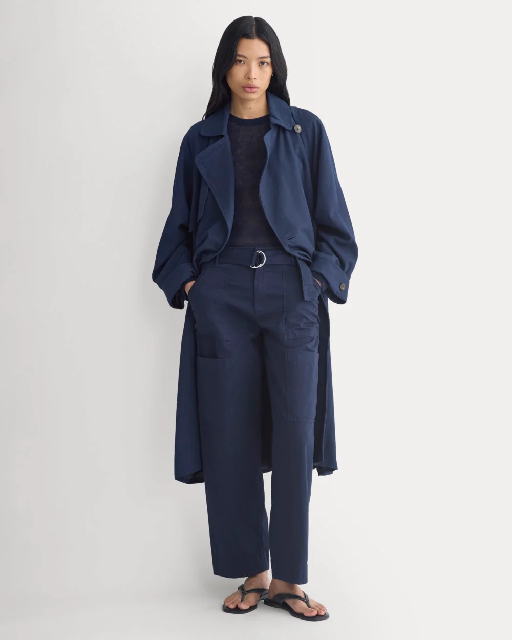 Utility Straight-Leg Cargo Pant | Navy