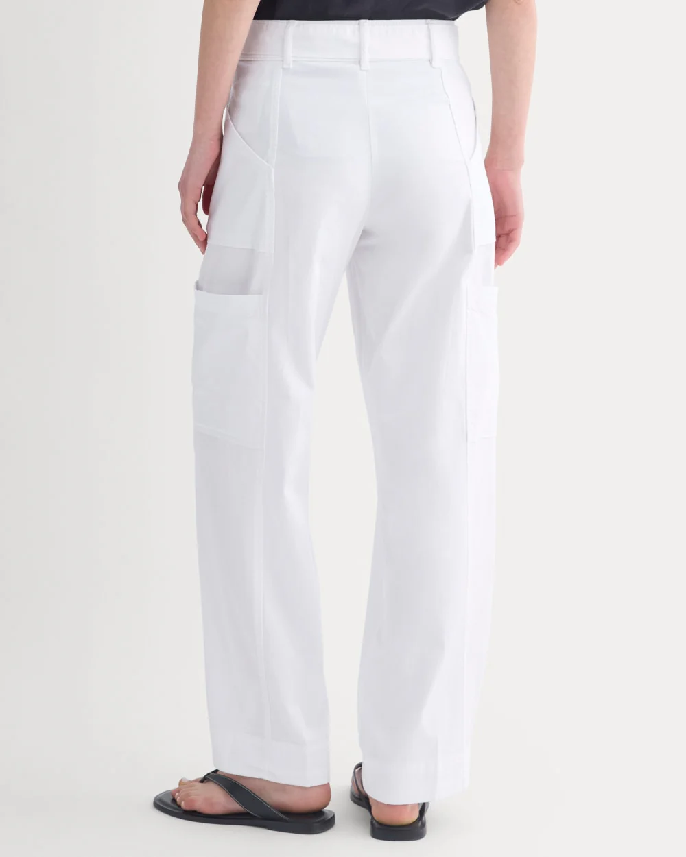 Utility Straight-Leg Cargo Pant | White - Image 5