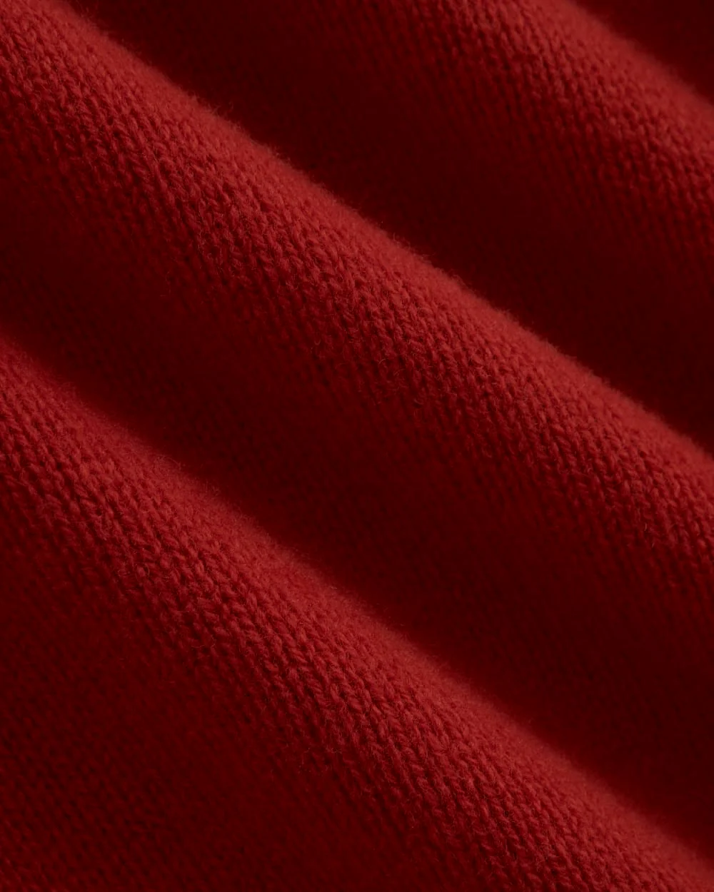 V-Neck Sweater in Extrafine Luxe Merino | Berry Red - Image 7