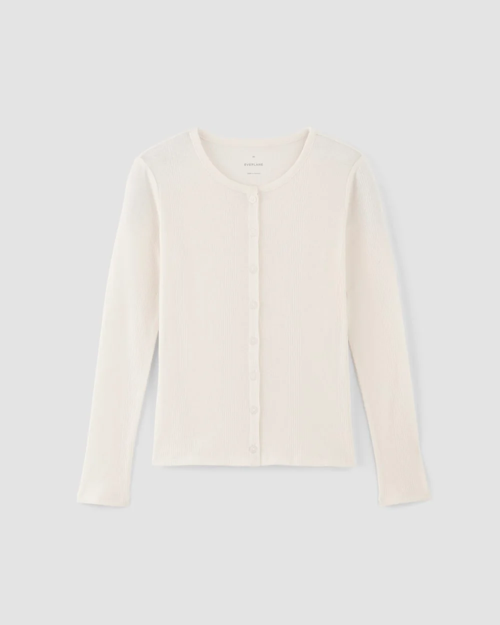 The Vintage Rib Cardigan | Bone - Image 2