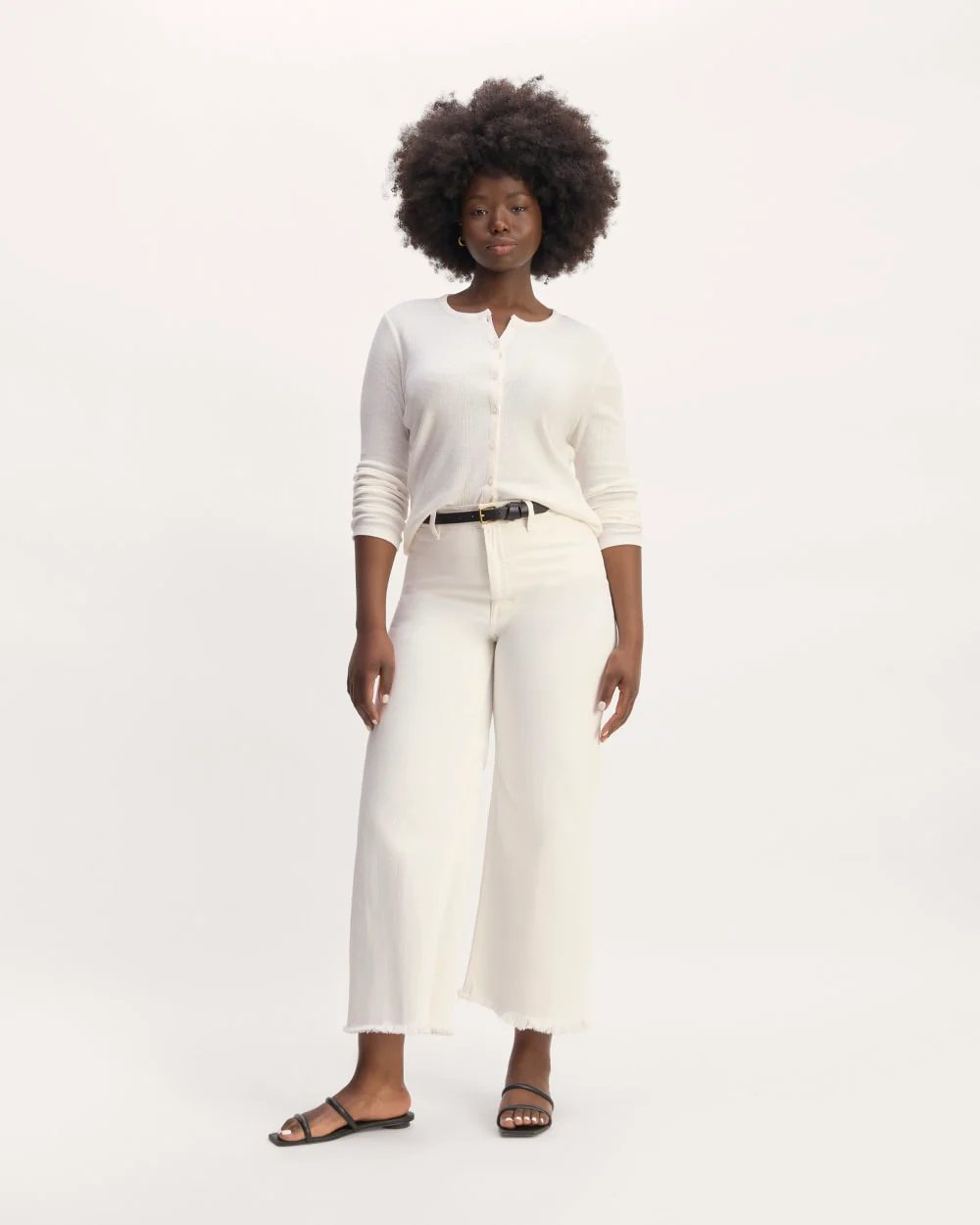 The Vintage Rib Cardigan | Bone - Image 4
