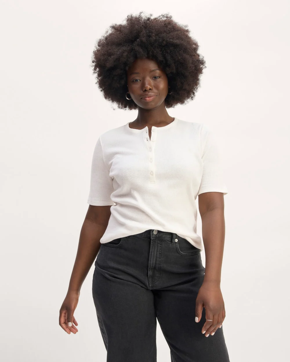 The Vintage Rib Henley | Bone - Image 3