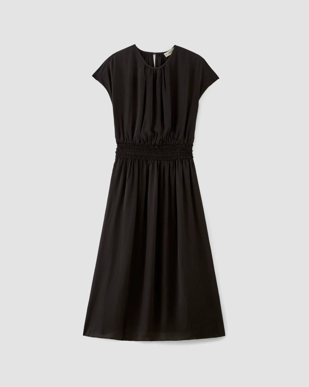 The Gathered Midi Dress | Black - Image 2