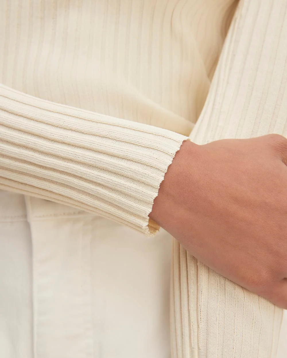 The Viscose Knit Crew | Beige - Image 5