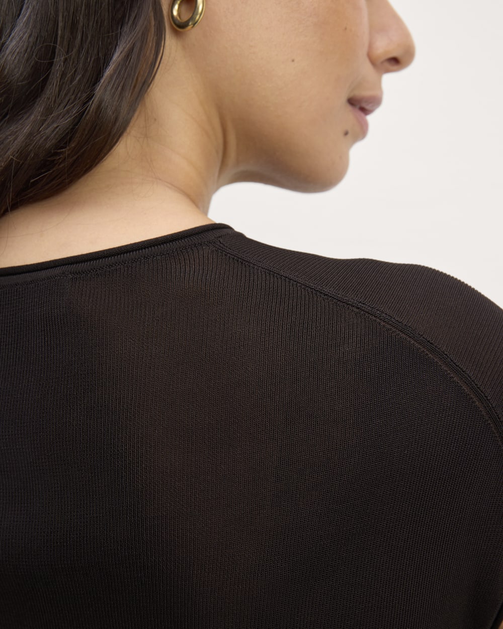 The Oversized Knit Top | Black - Image 4