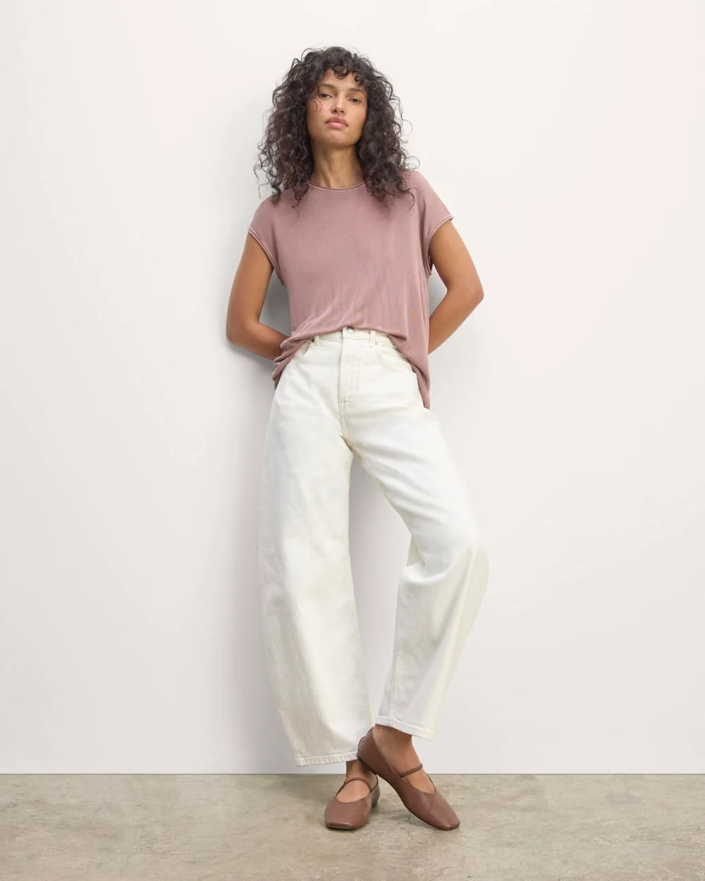 The Oversized Knit Top | Dusty Rose - Image 3