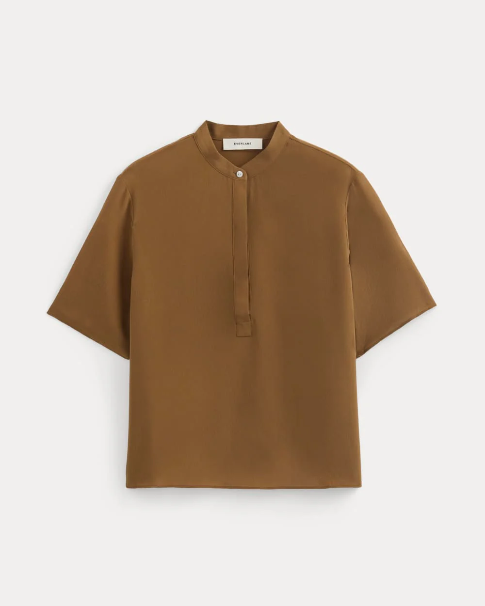 The Popover Top in Washable Silk | Toffee - Image 2