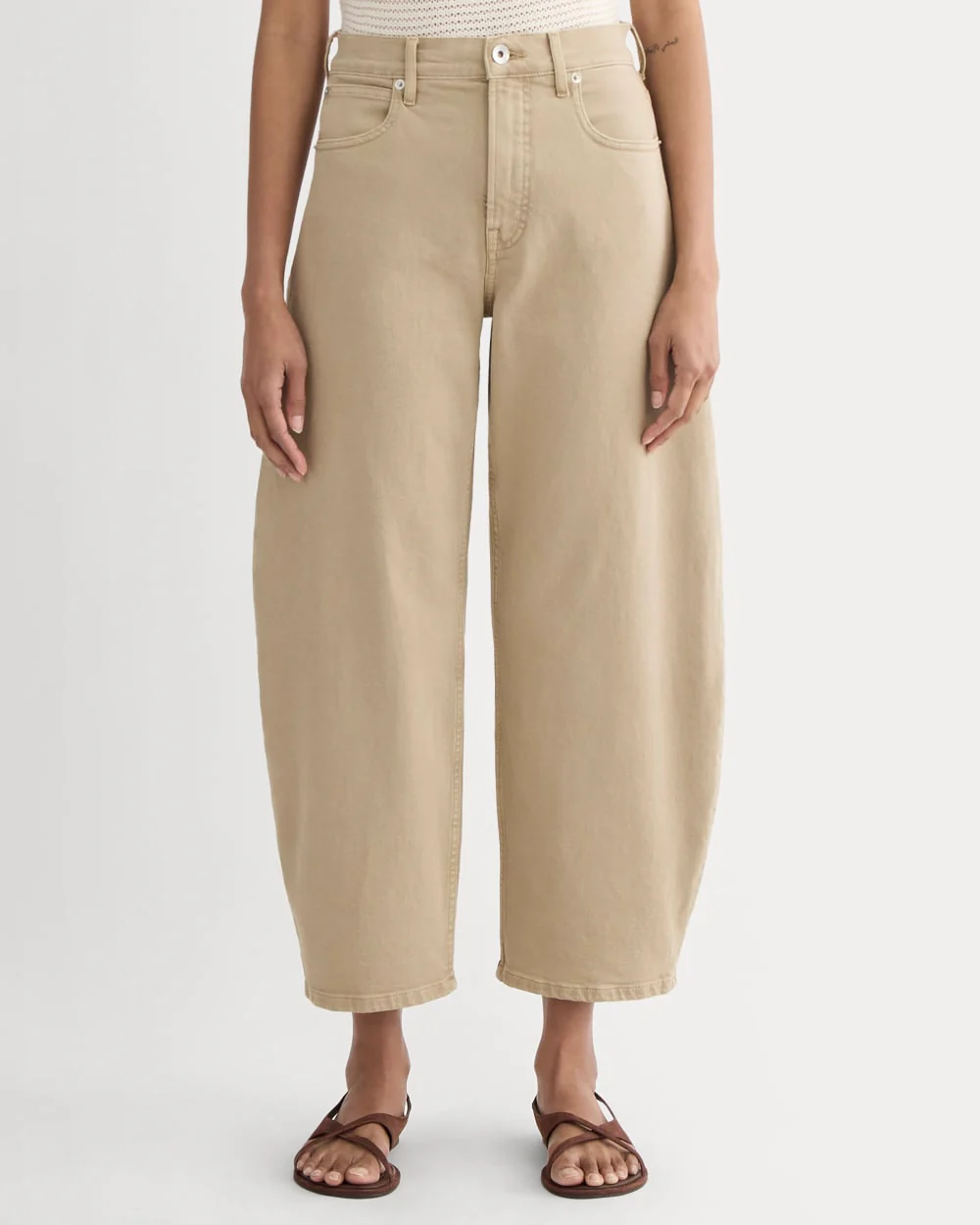 The Way-High® Curve Jean | Garment-Dyed Tan | 27" Inseam - Image 3