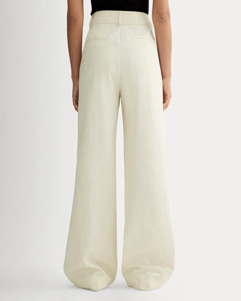 The Draper Pleated Pant in Buttersmooth | Heathered Oat | 32" Inseam - Image 5