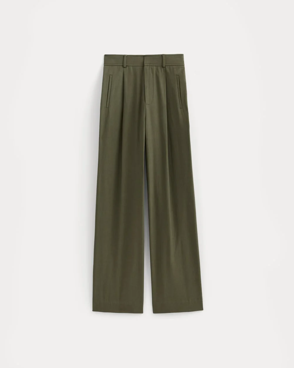 The Draper Pleated Pant in Buttersmooth | Kalamata | 32" Inseam - Image 2
