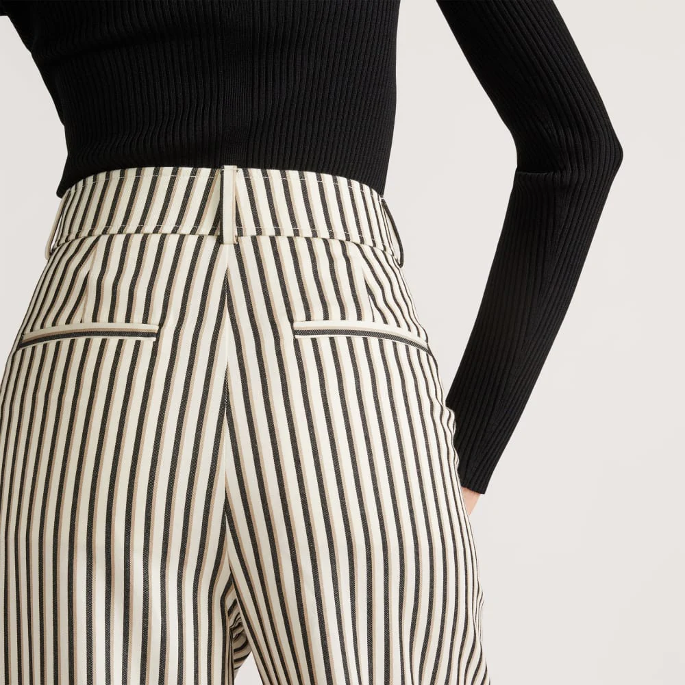 The Draper Pleated Pant in Buttersmooth | Ombre Stripe | 32" Inseam - Image 5