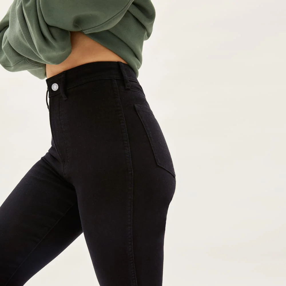 The Way-High® Clean Front Skinny Jean  | Black | 28.5” Inseam - Image 5