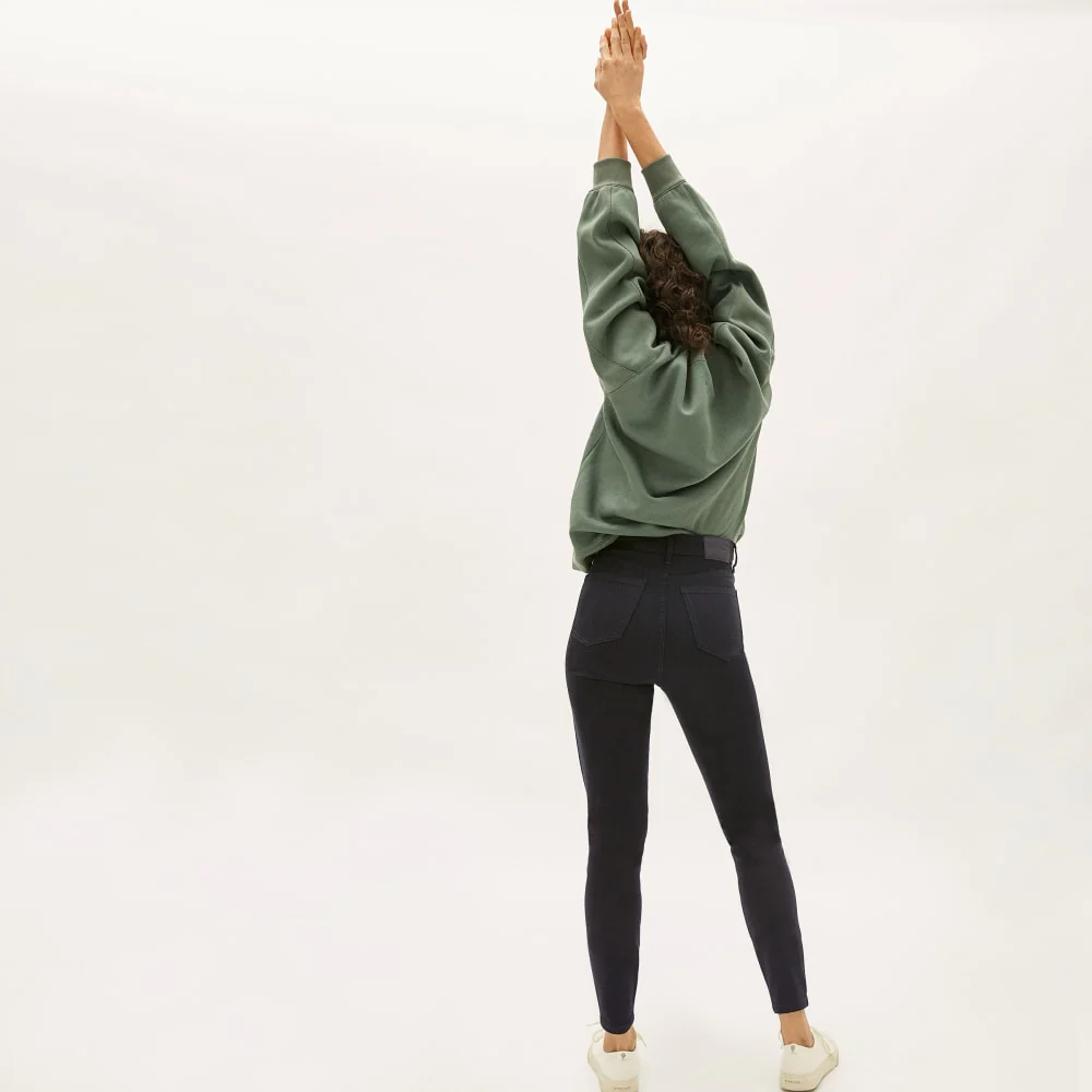 The Way-High® Clean Front Skinny Jean  | Black | 28.5” Inseam - Image 8