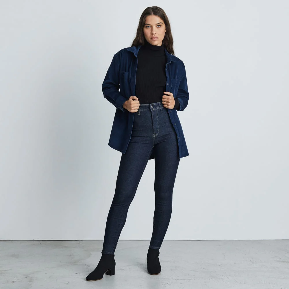 The Way-High® Clean Front Skinny Jean | Dark Indigo | 26.5" Inseam - Image 5