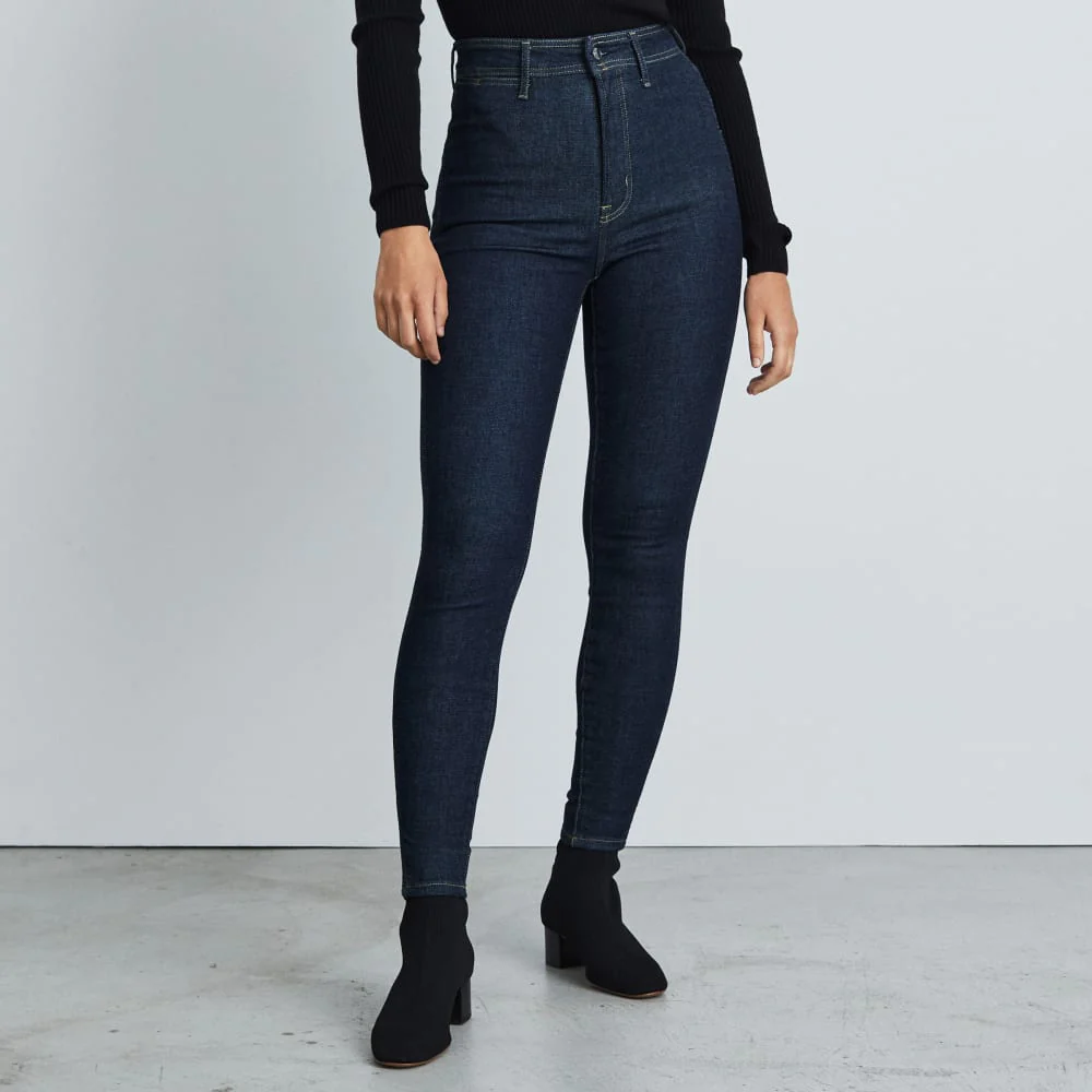 The Way-High® Clean Front Skinny Jean | Dark Indigo | 28.5” Inseam - Image 2