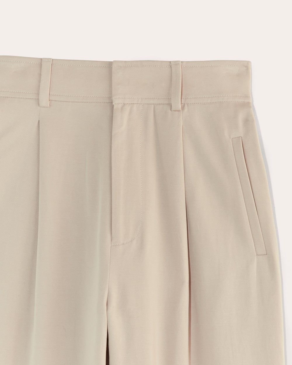 The Draper Pleated Pant in Buttersmooth | Sandstone | 32" Inseam - Image 8