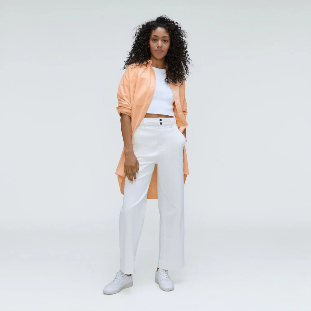The Way Long Oxford Shirt | Apricot - Image 6