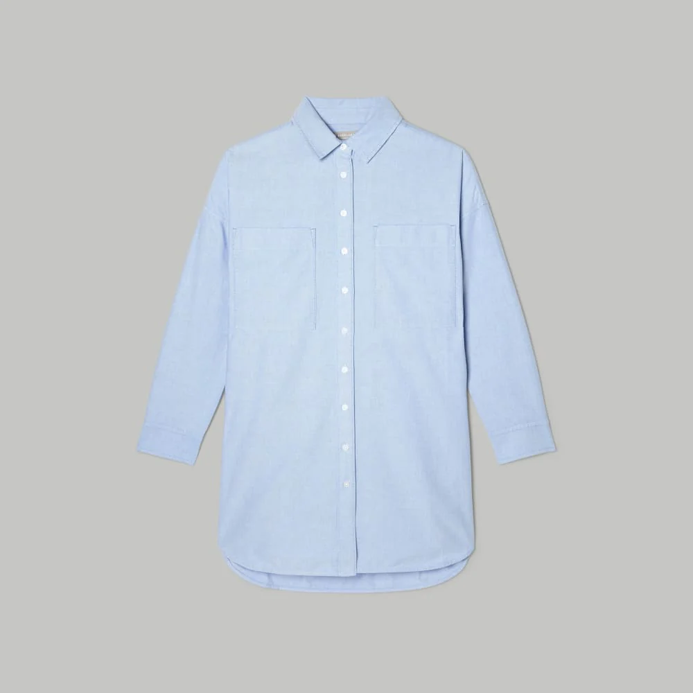 The Way Long Oxford Shirt | Light Blue - Image 2