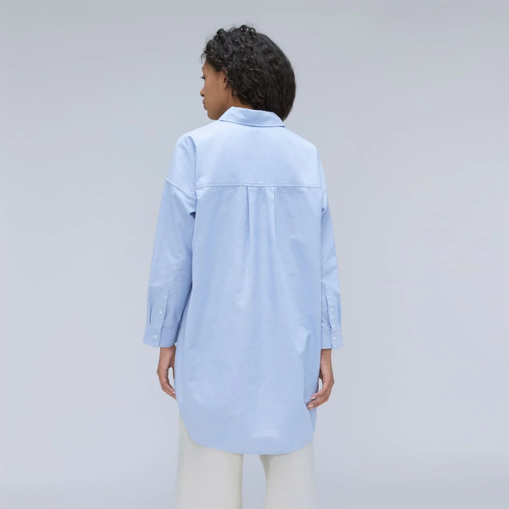The Way Long Oxford Shirt | Light Blue - Image 3