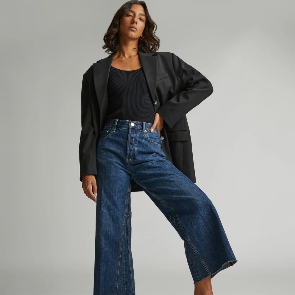The Way-Wide Crop Jean | Iznik Ink - Image 7